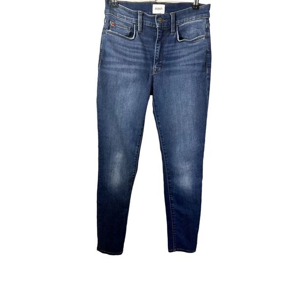 HUDSON Women's Blair Ankle Medium Wash Distressed Skinny Jeans Blue Size 26 - Picture 1 of 13